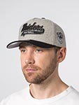 Бейсболка MITCHELL NESS арт. HP14540-LAIGREY Los Angeles Raiders NFL (серый / черный)